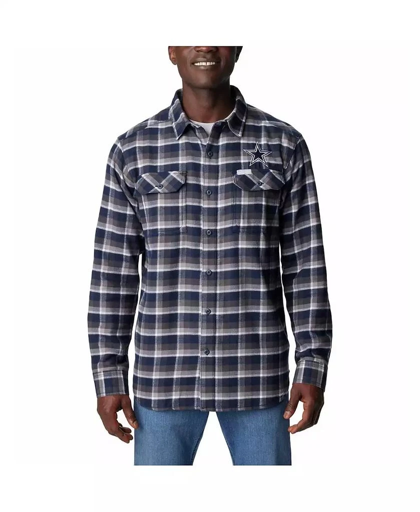 Men's Columbia Navy Dallas Cowboys Flare Gun Flannel Button-Up Shirt Size: Small Men's Columbia Navy Dallas Cowboys Flare Gun Flannel Button-Up Shirt Size: Small