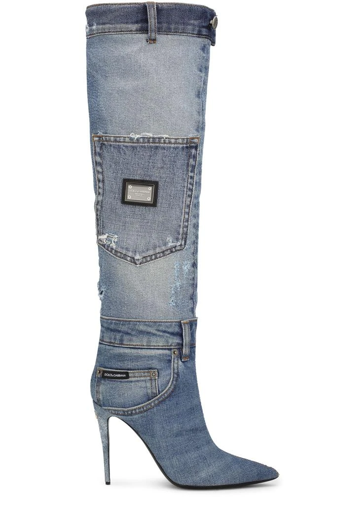 Dolce & Gabbana Patchwork denim boots 1