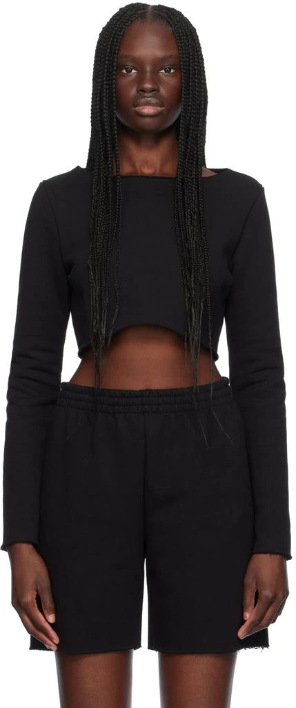 Gil Rodriguez Black Joanna Cropped Sweatshirt 1