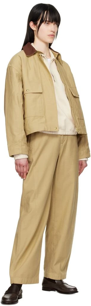 Rag & Bone Beige Nonie 2-in-1 Cotton Twill Jacket 4