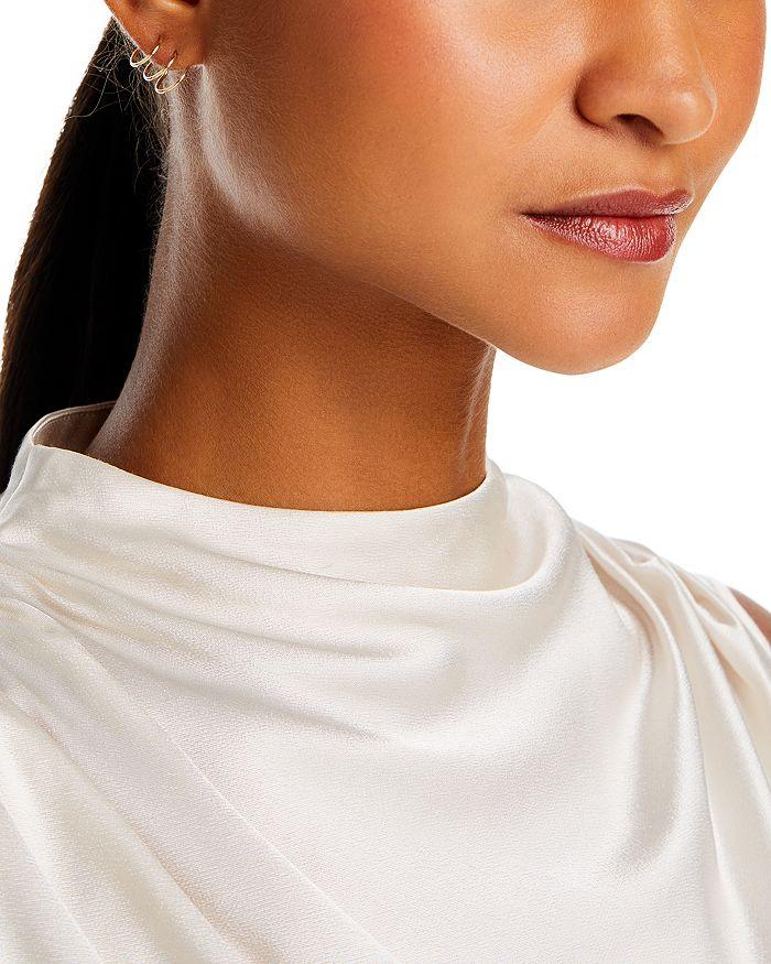 Moon & Meadow 14K Yellow Gold Triple Wire Cuff Earrings