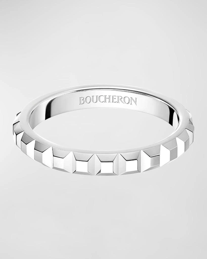 Boucheron Quatre Platinum Clou de Paris Band Ring 1