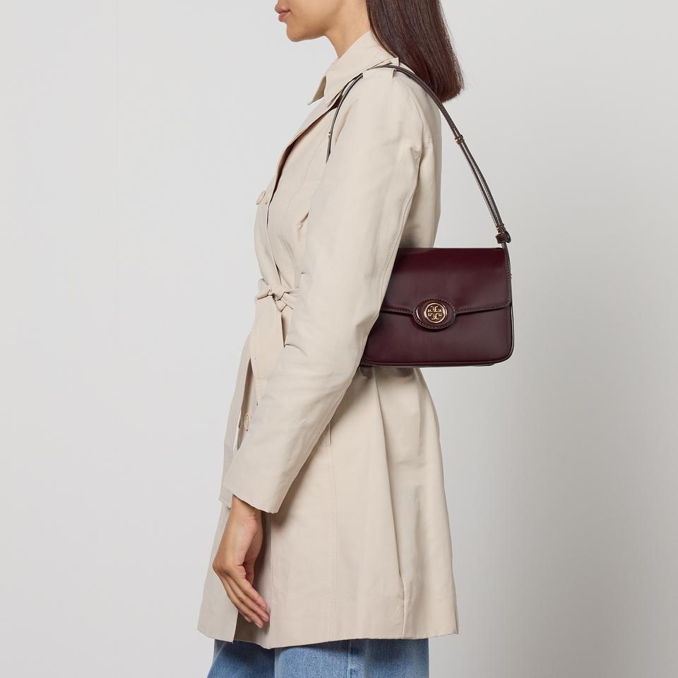 Tory Burch Tory Burch Robinson Spazzolato Convertible Leather Shoulder Bag