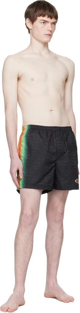 Casablanca Black Monogram Swim Shorts 4