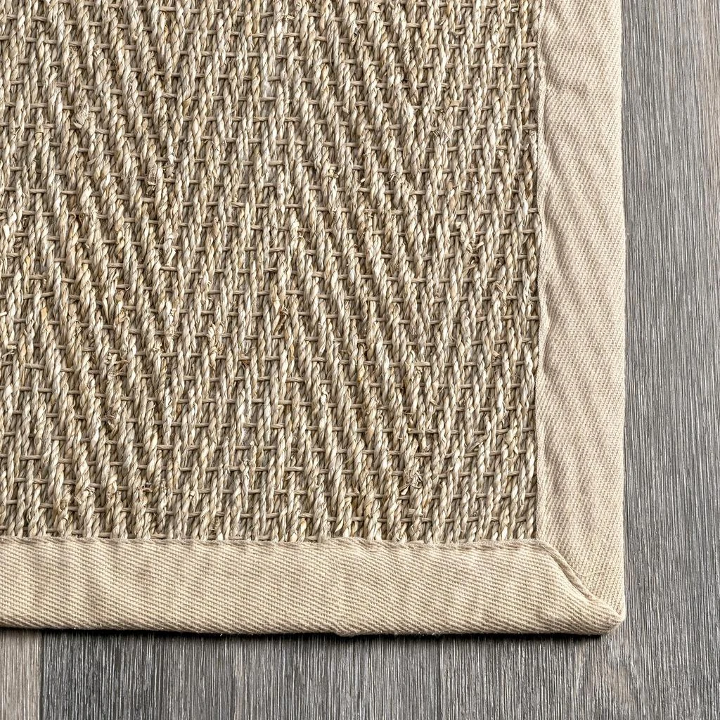 nuLOOM Larnaca Seagrass Herringbone Indoor/Outdoor Area Rug 4