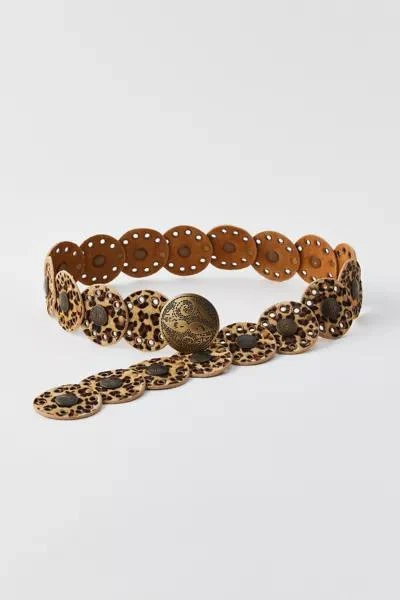 Urban Outfitters Betty Cheetah Circle Belt 2