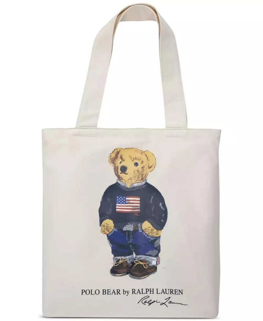 Ralph Lauren Kids Polo Bear Canvas Tote Bag 4
