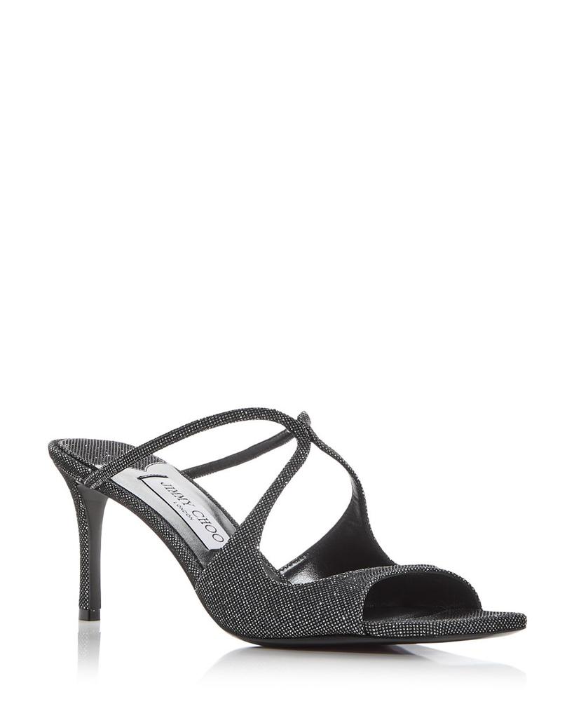 JIMMY CHOO ANISE 75 SANDALS サンダル Black Patent Leather Mules | ANISE 75 | Spring/Summer 2023