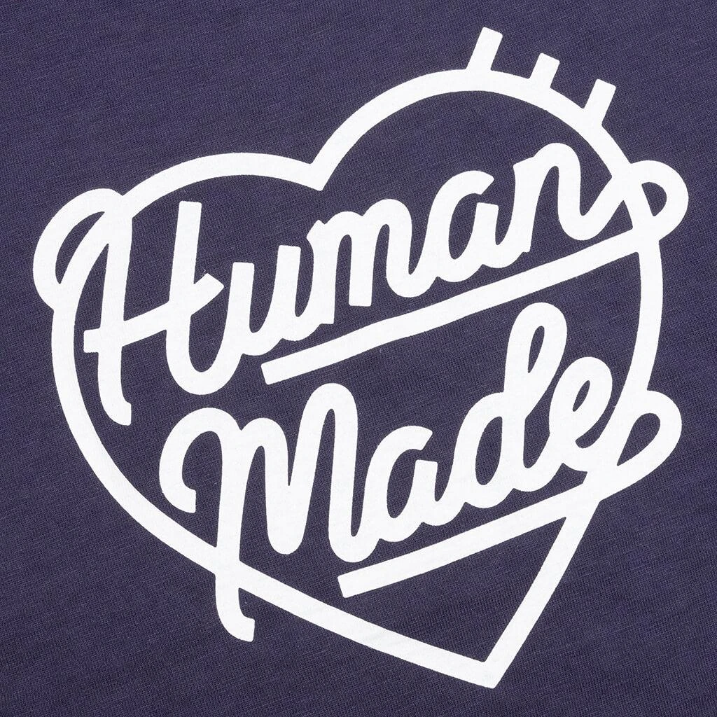 Human Made Heart Badge T-Shirt - Navy 5