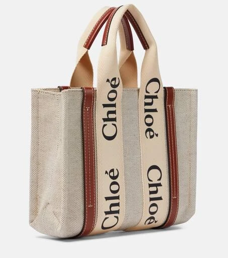 Chloé Woody Small canvas tote 3