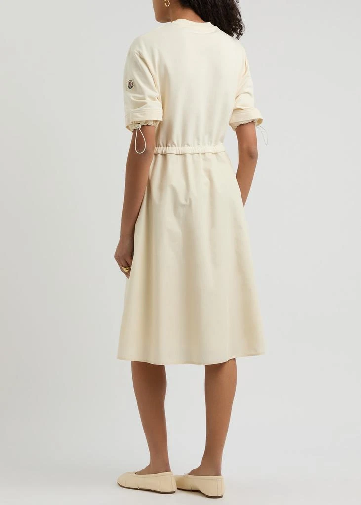 Moncler Abito cotton and woven midi dress 3