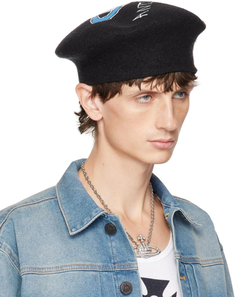 Vivienne Westwood Black Revere the Residence Edition 'Anti-Waste' Beret 2