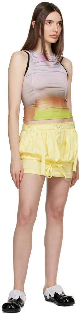 TheOpen Product Yellow Layered Miniskirt 4