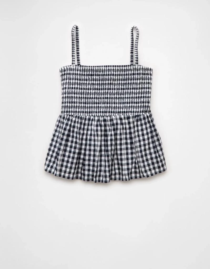 AE AE Smocked Gingham Babydoll Cami 3