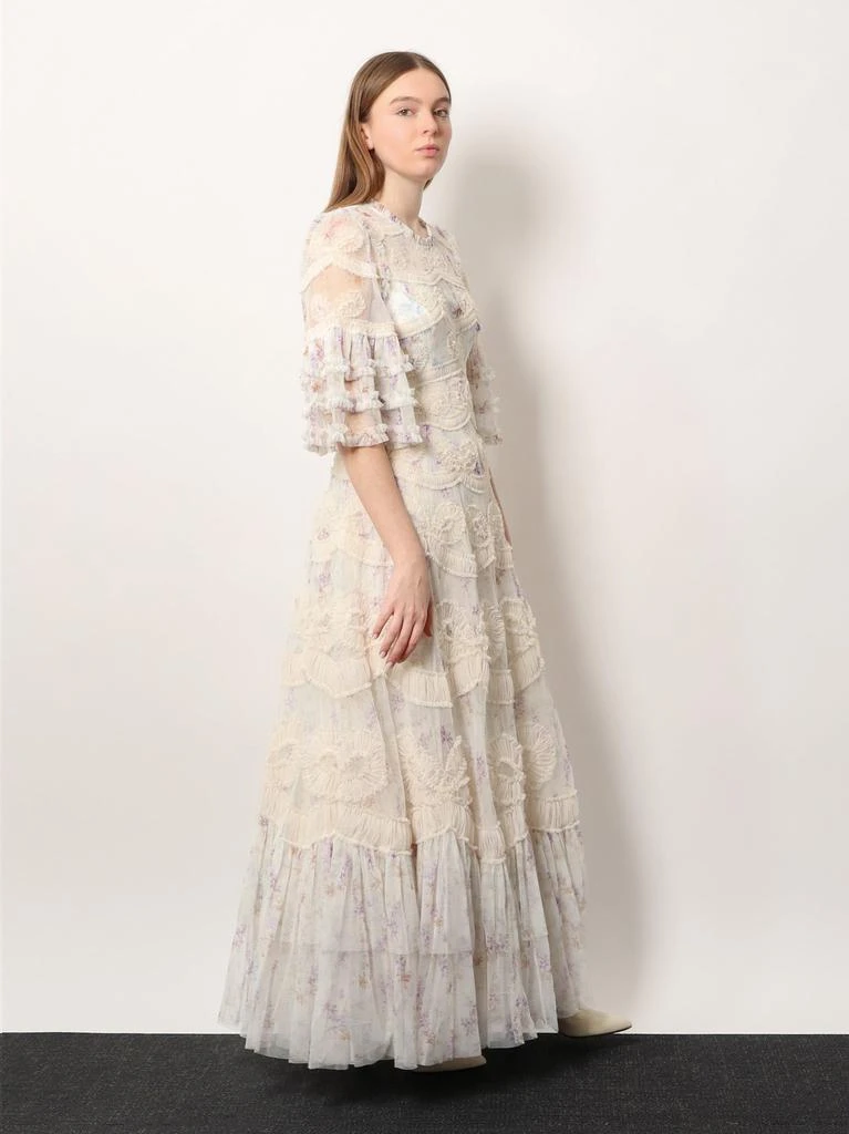 Needle & Thread Long dress with multicolor motif 2