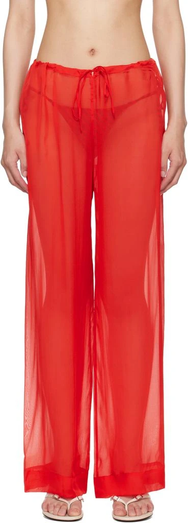 Paloma Wool Red Nag-nag Lounge Pants 1
