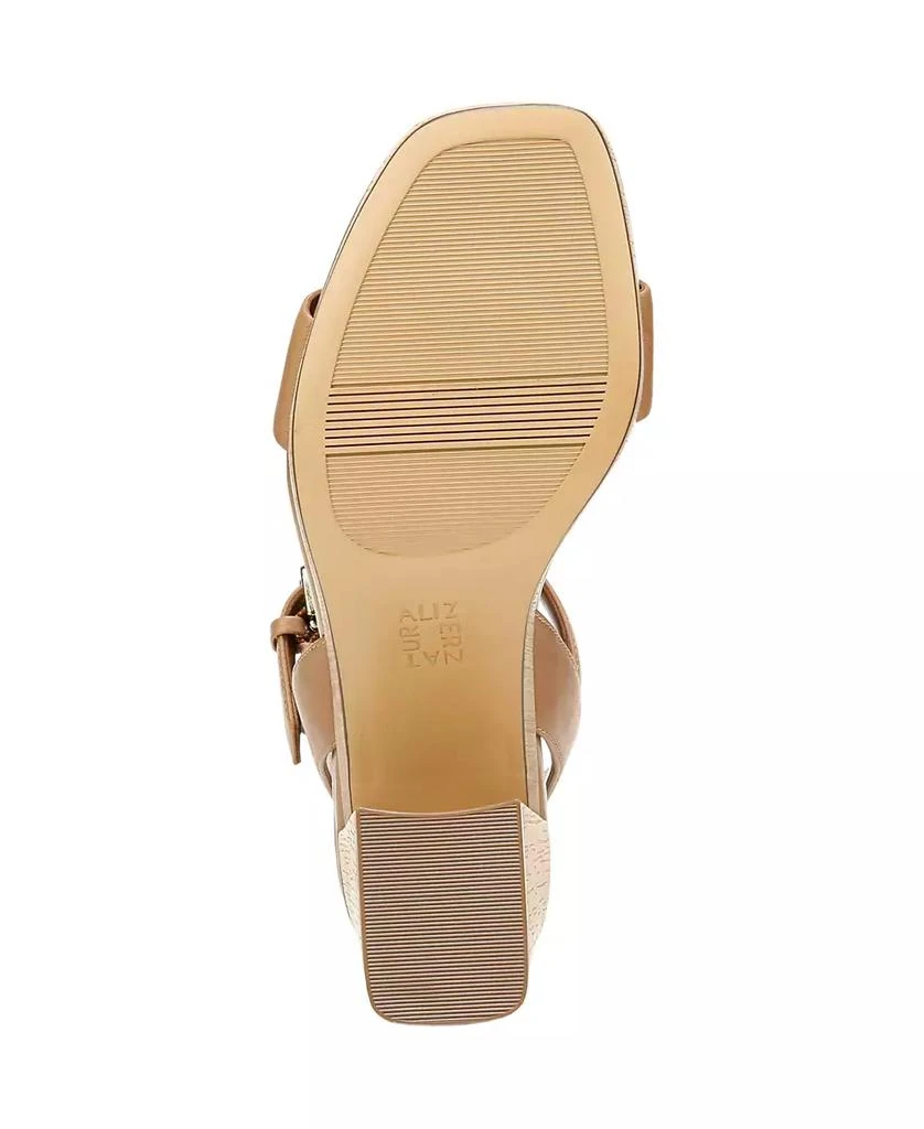 Naturalizer Women's Rose Block Heel Open Square Toe Platform Sandals 5