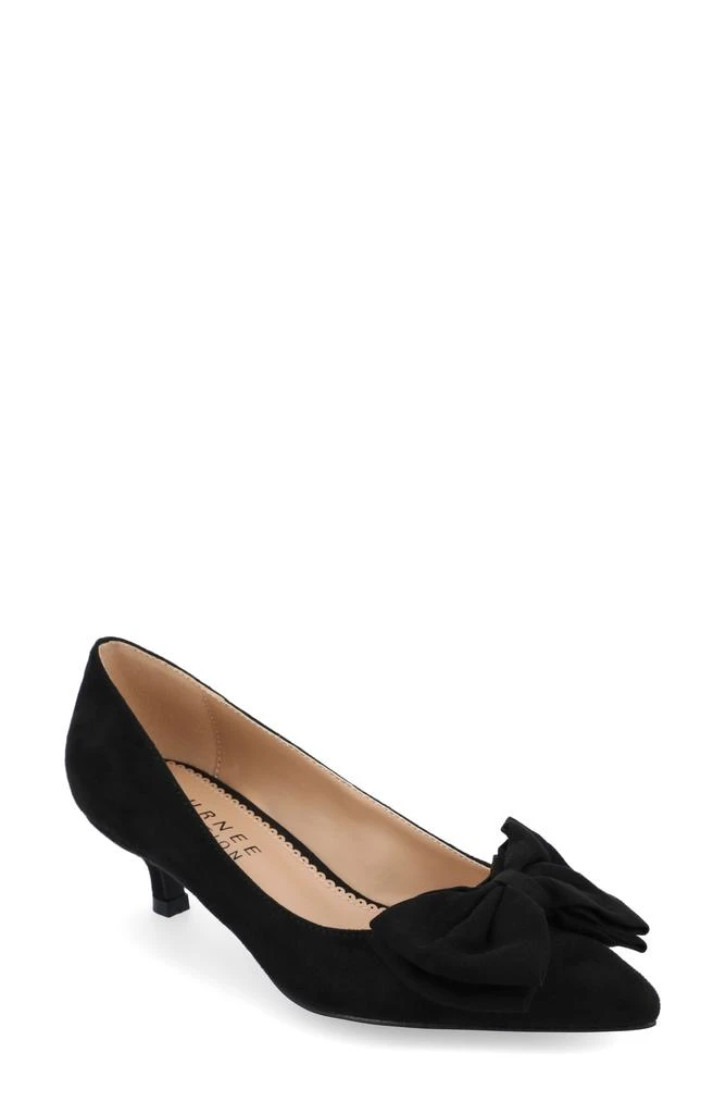 Journee Collection JOURNEE Orana Bow Kitten Heel Pump 1