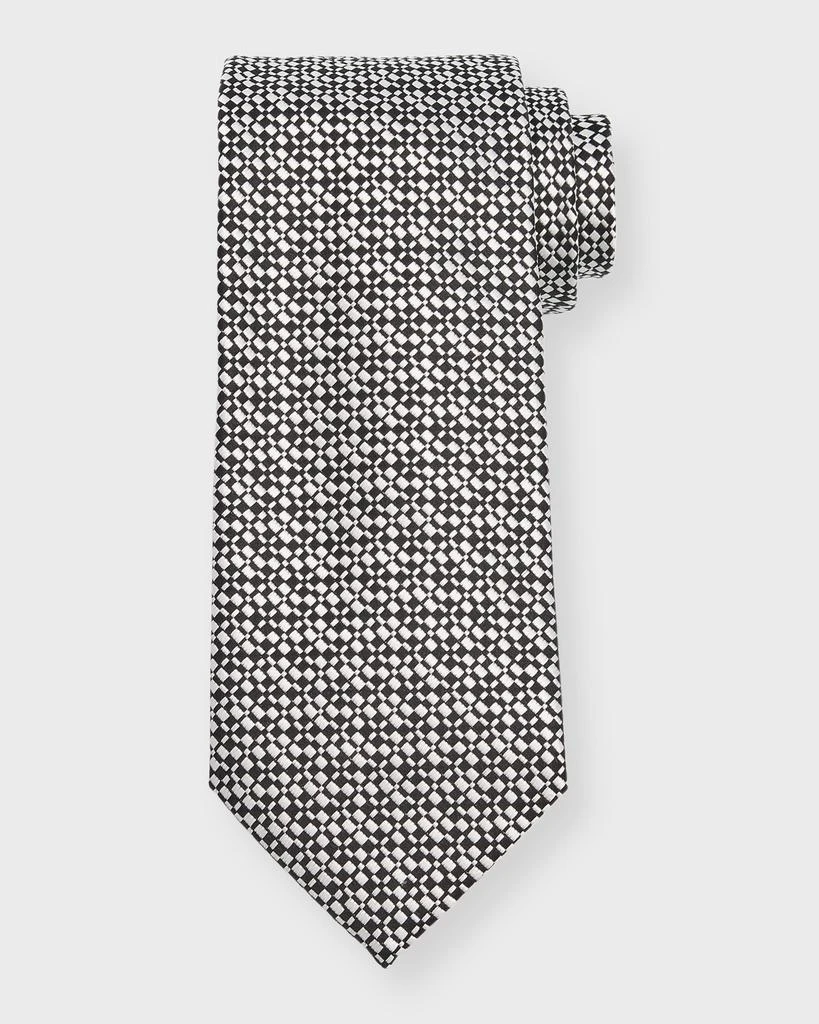 Charvet Men's Textured Bicolor Silk Tie 1