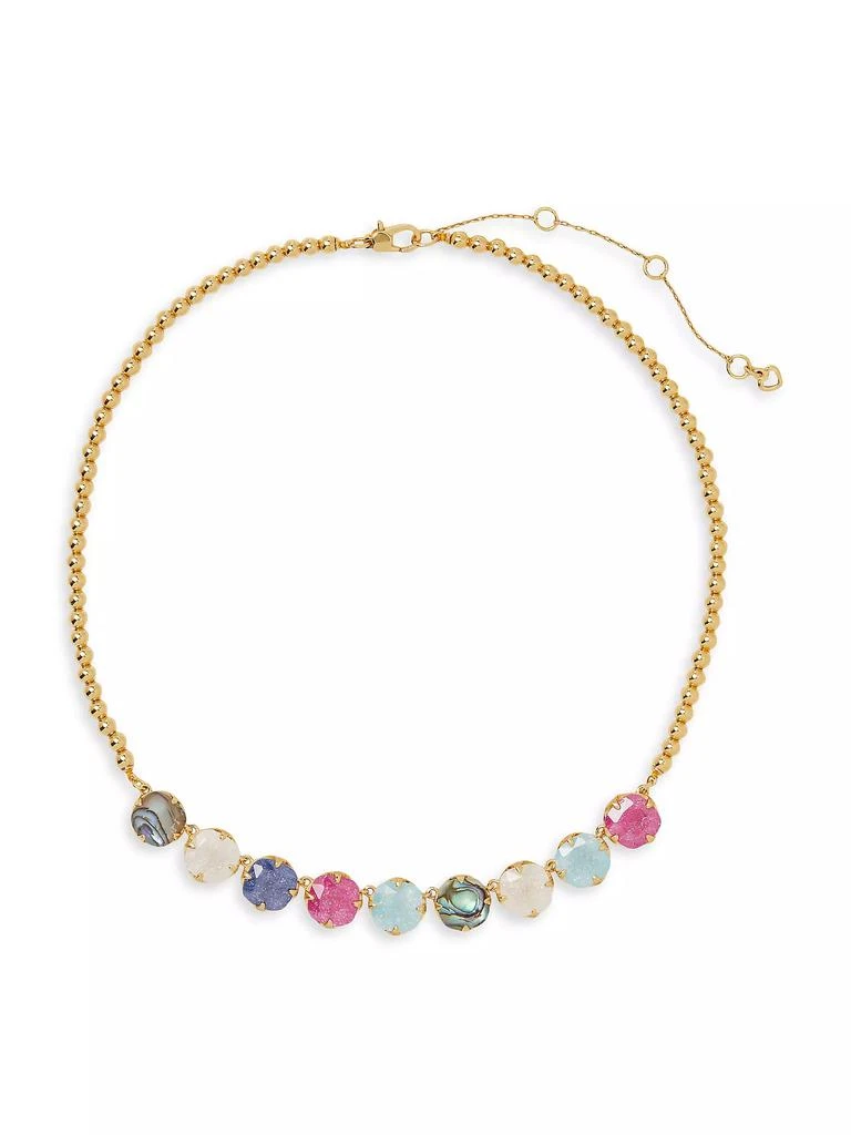 Kate Spade Pop Of Joy Goldtone, Cubic Zirconia, Glass & Abalone Necklace 1