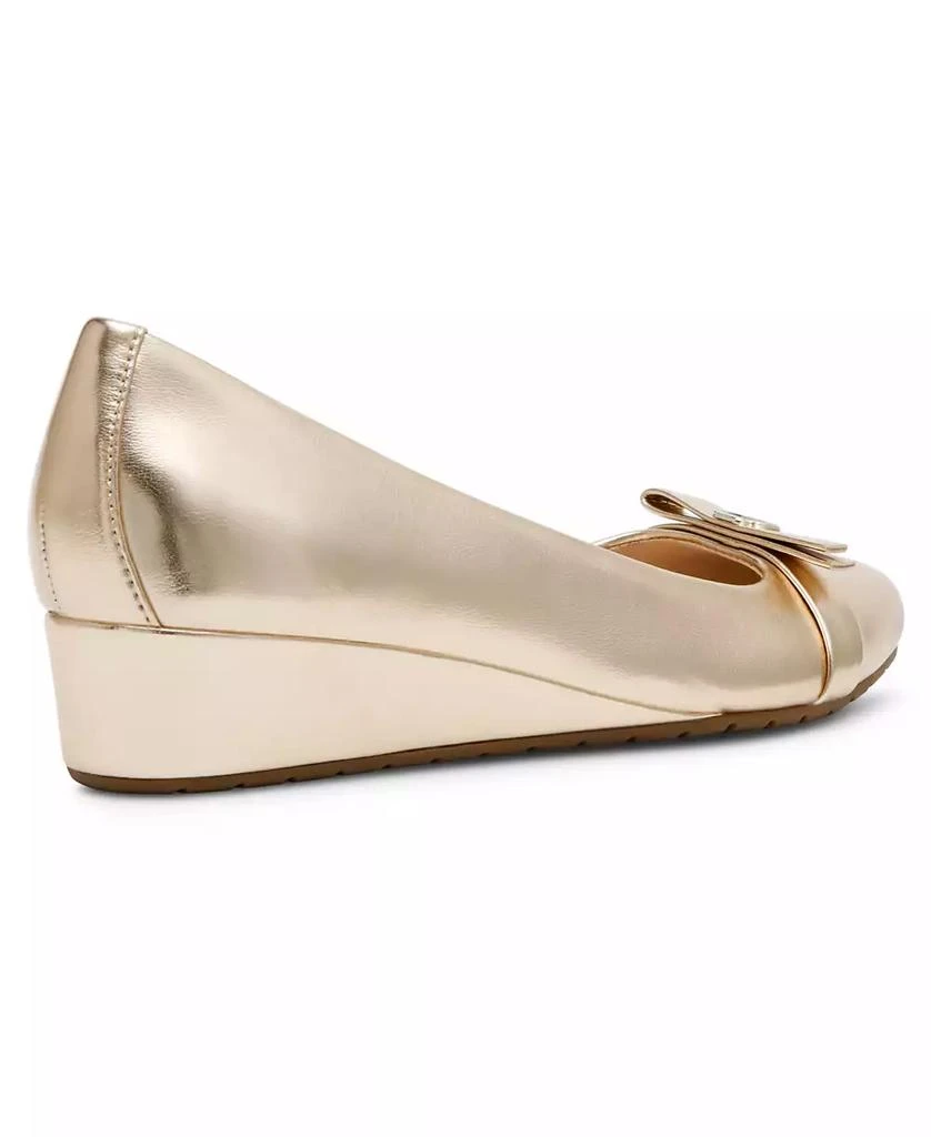 Anne Klein Women's Mesa Bow Detail Wedge Ballet Flats 21