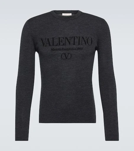 Valentino Logo virgin wool sweater 1