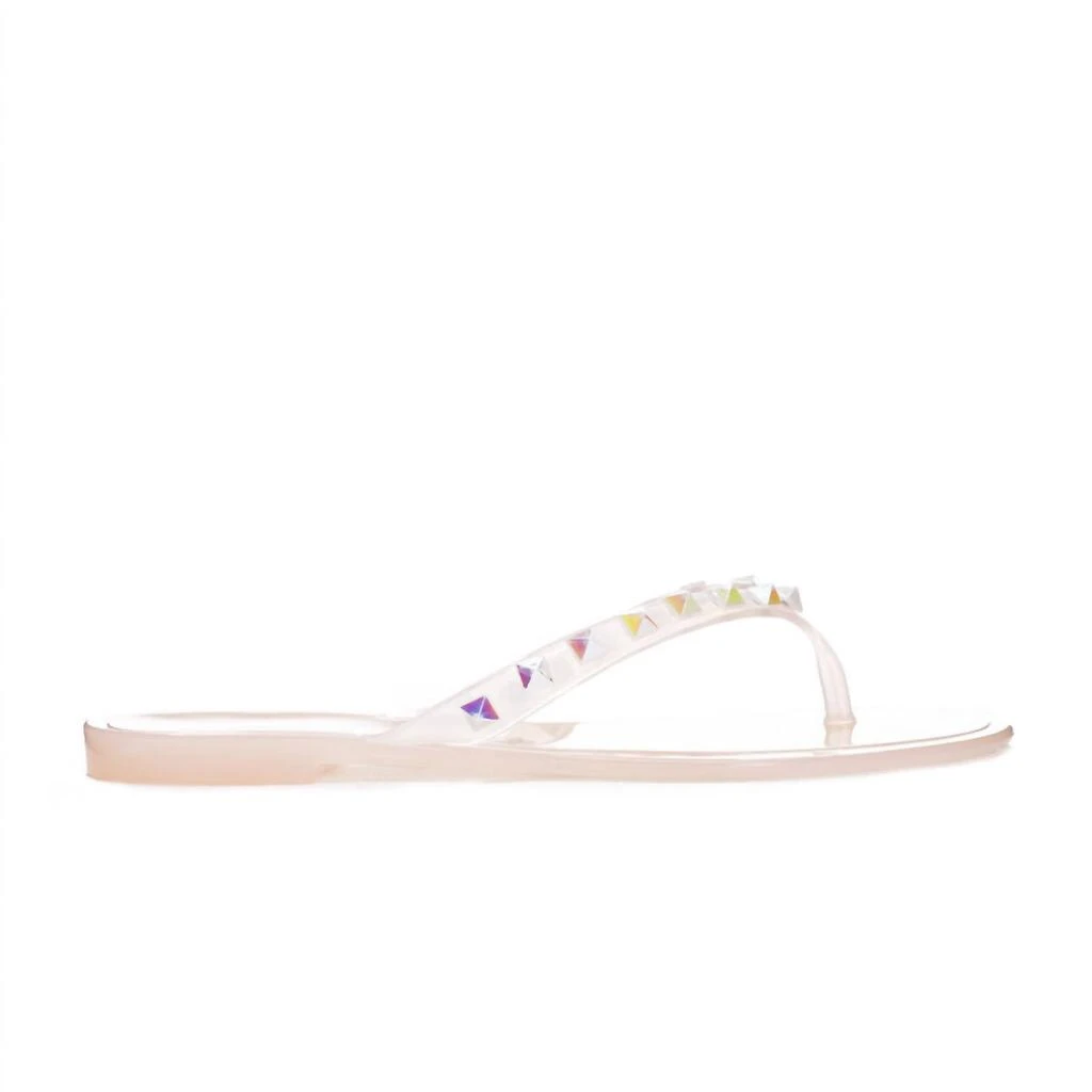 Chinese Laundry Suntan Rhinestone Jelly Sandals In Blush 4