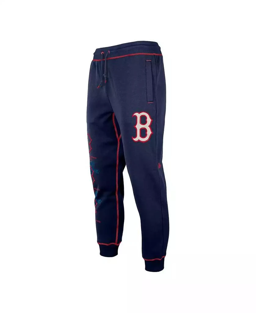 New Era Men's Navy Boston Red Sox Team Split Jogger Pants 3