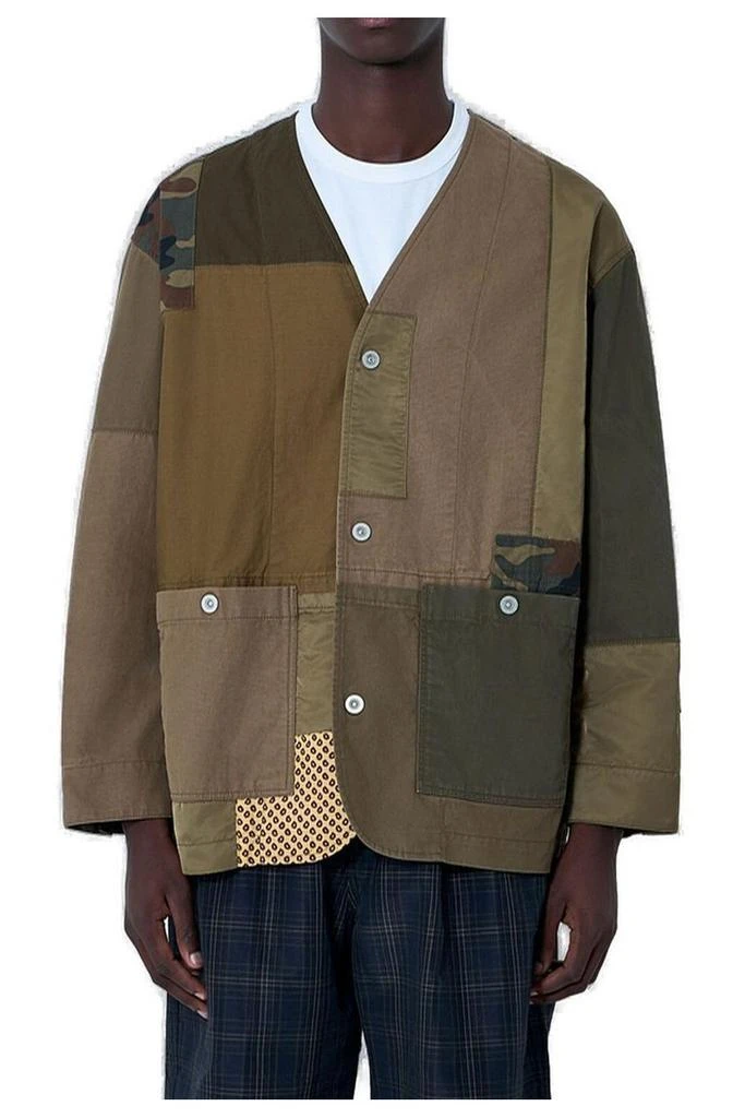 Comme des Garcons Comme des Garçons Homme Single Breasted Patchwork Jacket 1