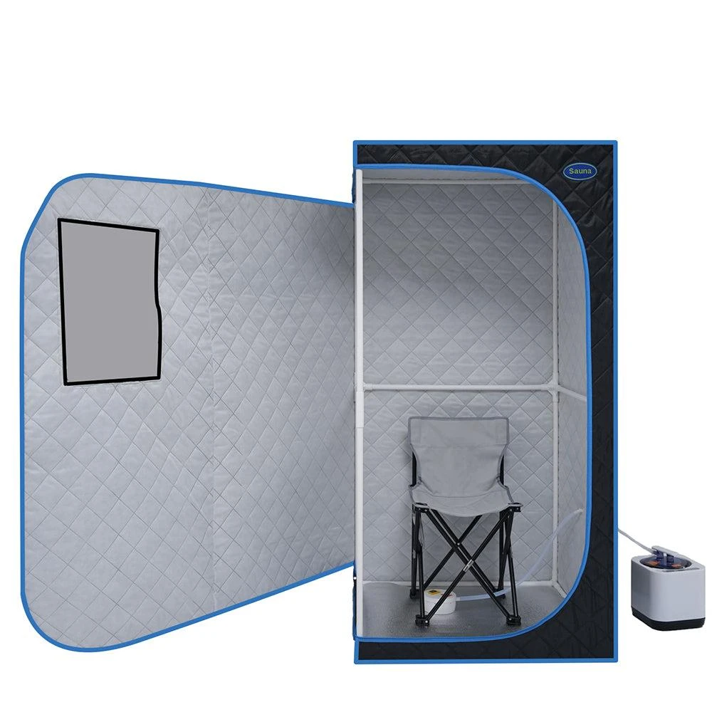 Hivvago Portable Full Size Steam Sauna Tent - Black 1
