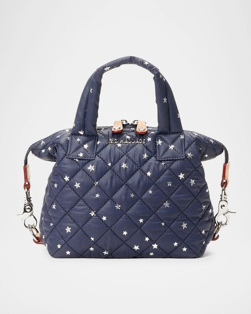 MZ Wallace Sutton Micro Star-Print Quilted Top-Handle Bag 1
