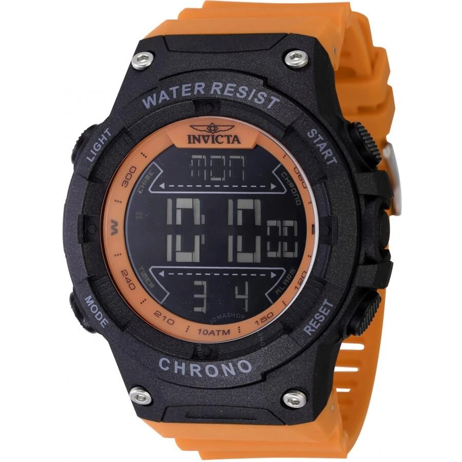 Invicta Racing Alarm Chronograph GMT Quartz Digital Black Dial Men's Watch 48050 1