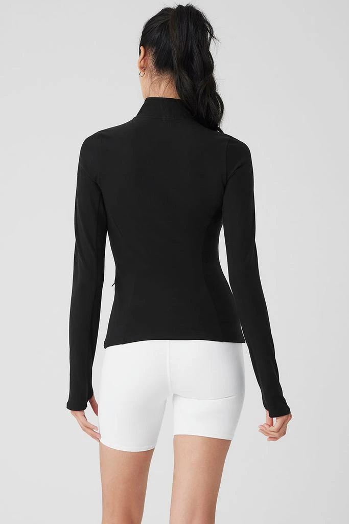 Alo Alosoft 1/2 Zip Rapid Pullover - Black 3