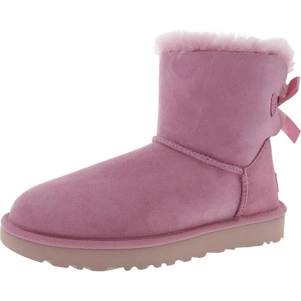 UGG Mini Bailey Bow II Womens Suede Shearling Winter Boots 10