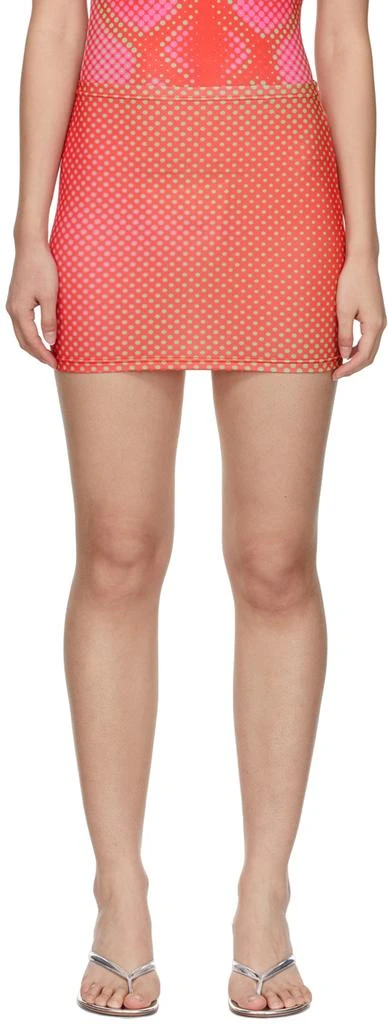 Sinead Gorey SSENSE Exclusive Red Digital Print Curve Enhancing Skirt 1