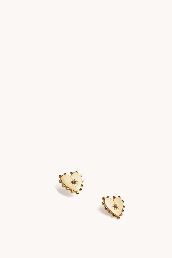 Rebecca Minkoff Studded Heart Stud Earring 1