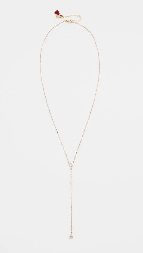 Shashi Solitaire Lariat Necklace 3