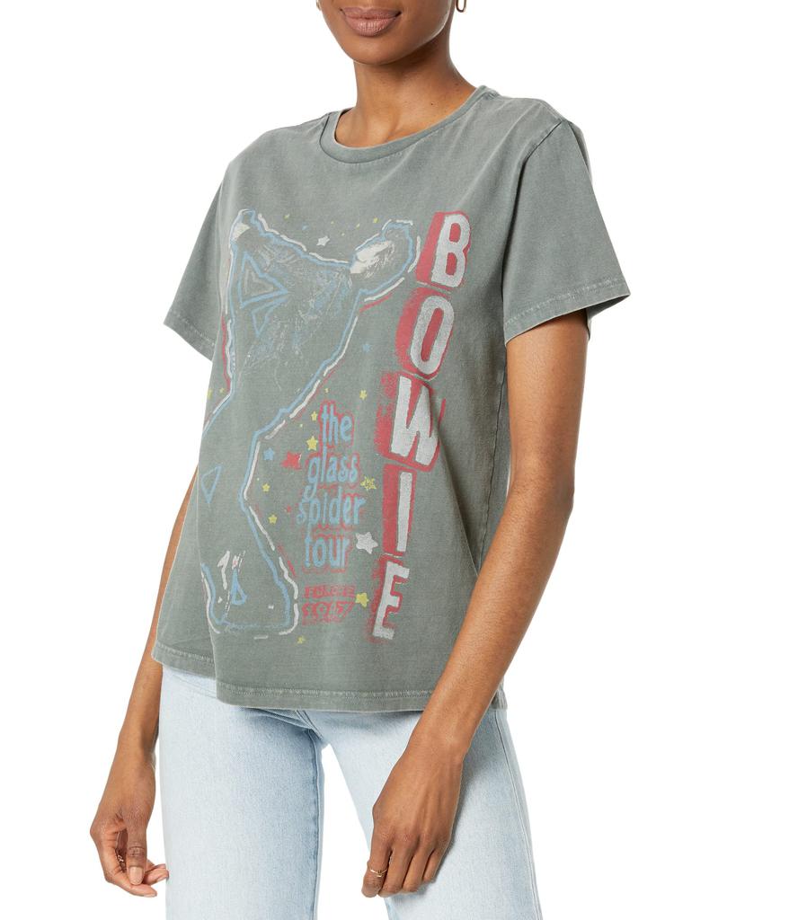 Lucky Brand Bowie Glass Spider Boyfriend Tee