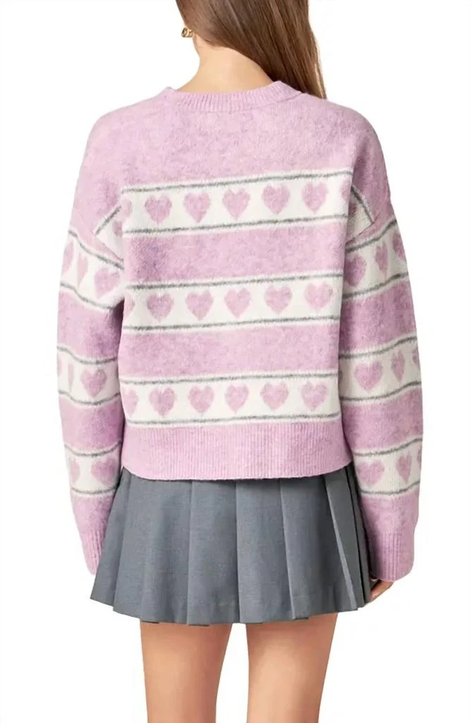 English Factory English Factory - Heart Stripe Crewneck Sweater 3