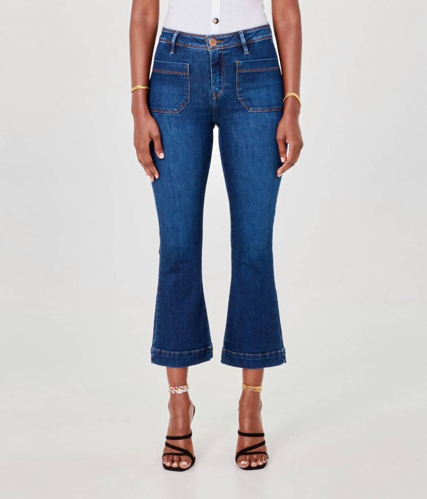 Lola Hats Lola Hats - High Rise Crop Flare Denim