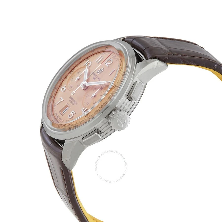 BREITLING Premier B01 Chronograph 42 Automatic Chronometer Salmon Dial Men's Watch AB0145331K1P1 2