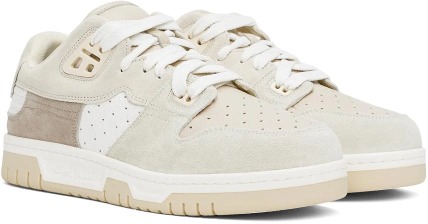Acne Studios White & Beige Low Top Sneakers 4