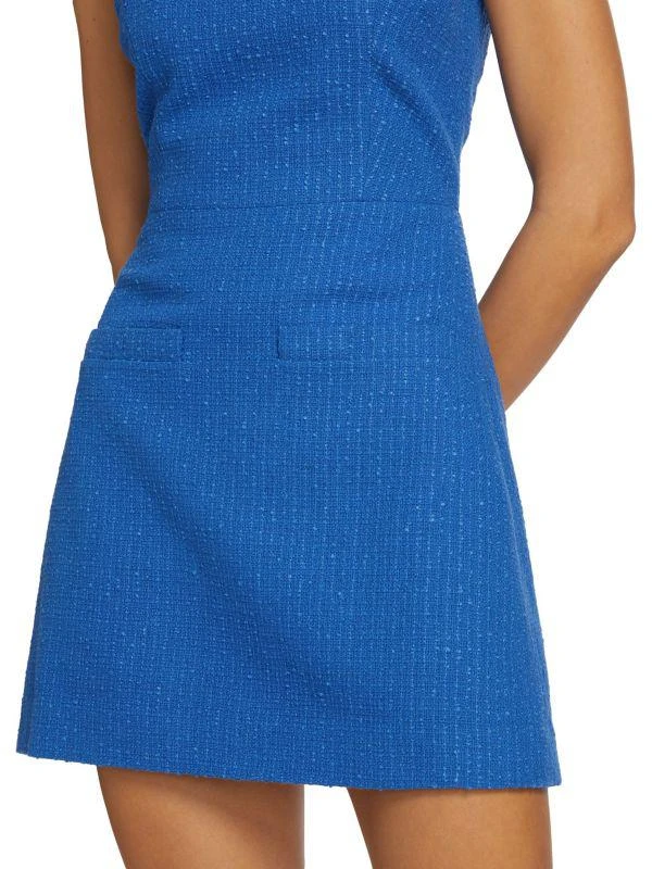 VERONICA BEARD Sabra Cotton-Blend Tweed Sheath Minidress 4