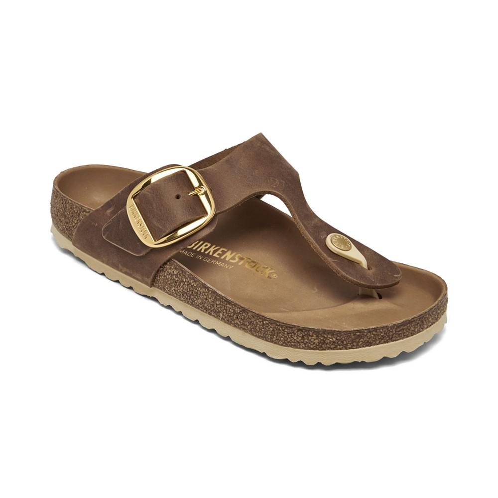 Birkenstock Women's Gizeh Big Buckle Oiled Leather Sandals from Finish Line