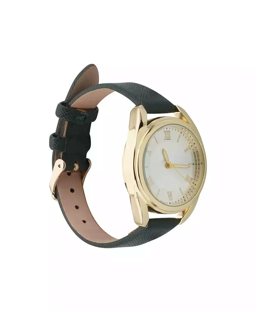 Jessica Carlyle Women's Analog Green Polyurethane Leather Strap Plain Watch 2