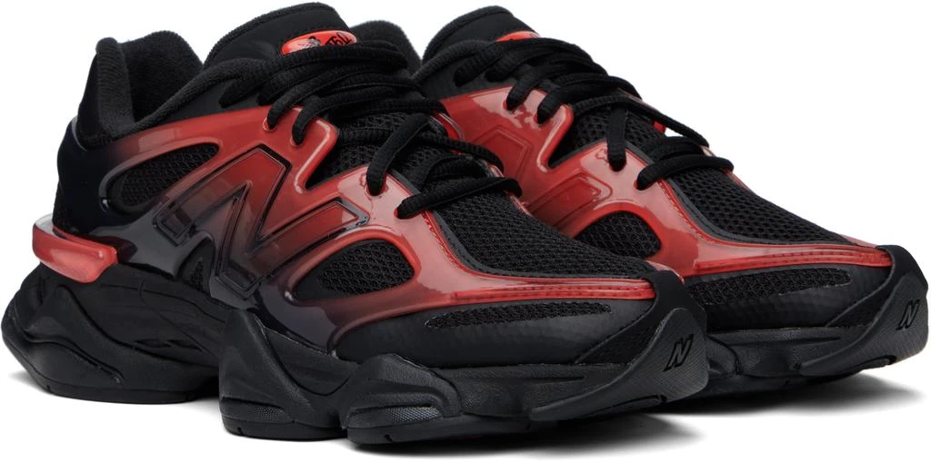 New Balance Black & Red 9060 X Sneakers 4