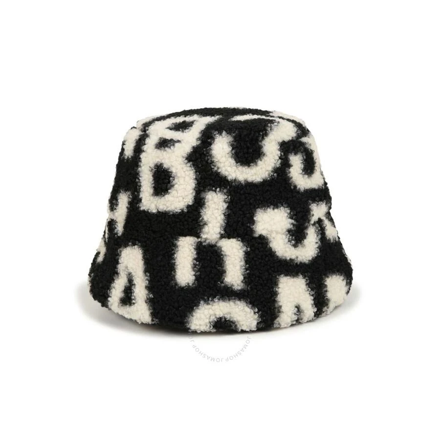 Marc Jacobs Marc Jacobs Kids Monogram-Print Faux-Shearling Bucket Hat 2