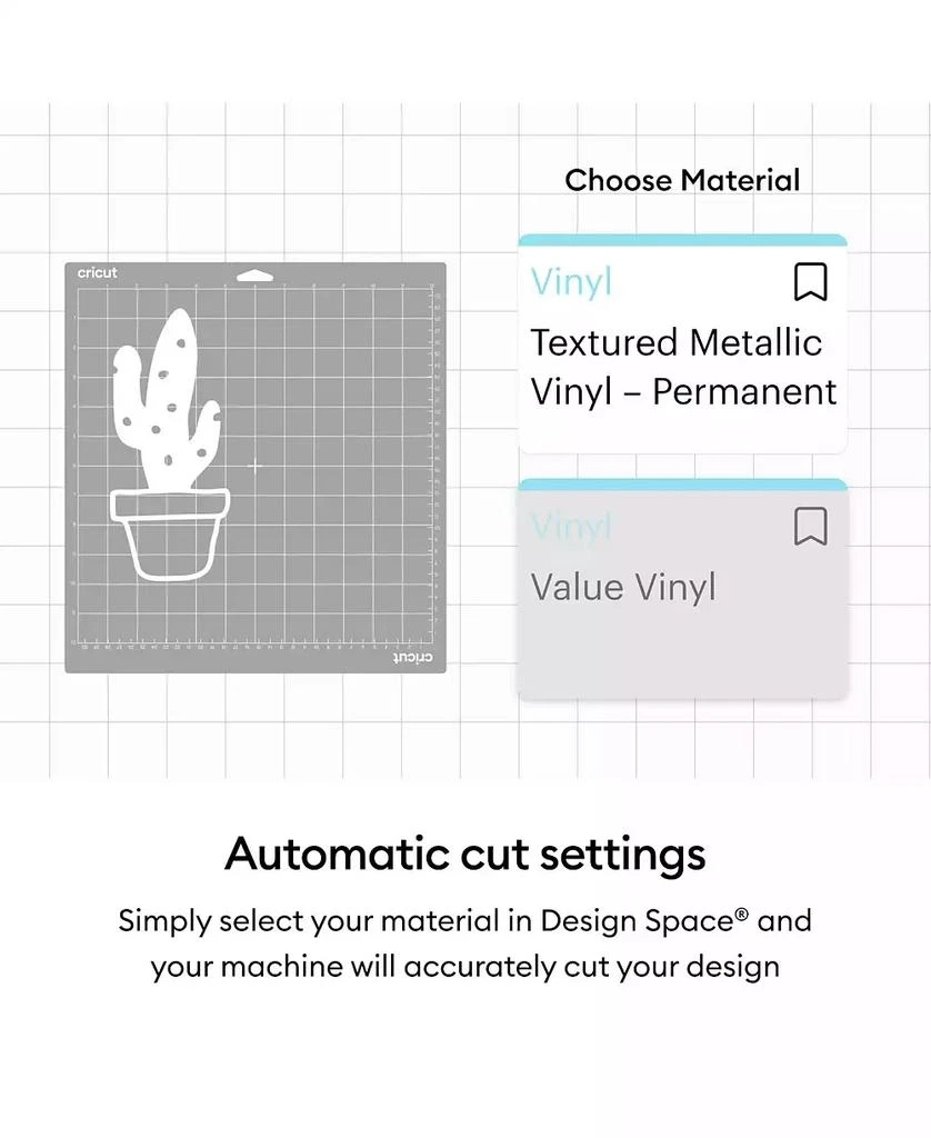 cricut Textured Metallic Vinyl Permanent, Luxe Sampler - 12 in x 12 in Sheets (6 ct) 6