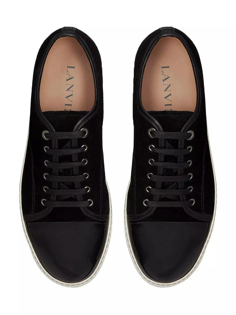 Lanvin DBB1 Suede and Patent Leather Sneakers 3