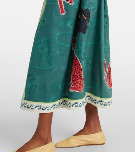 ALÉMAIS Rochester printed cotton shirt dress 6
